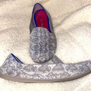 Rothy’s The Loafer in Gray Snake